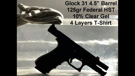 357 Sig Clear Ballistics Gel Test Federal Hst 125gr Jhp P357shst1