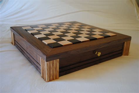 light woodworking unplugged walnut chess board