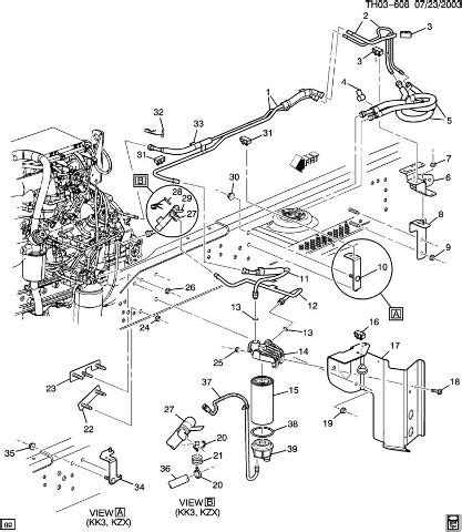 2003-2009 Topkick/Kodiak C6500-C8500 Fuel Filter W/Bracket ...