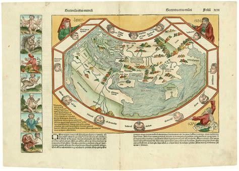 World Von Schedel D Hartmann 1493 Karte Altea Antique Maps