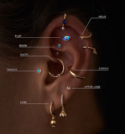 Ear Piercings Types Of Ear Piercings Pamela Love
