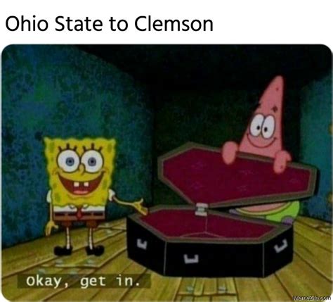 Watching Clemson Lose Vs Watching Ohio State Win Meme