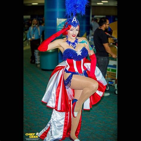 Castrometer In Her Dazzling Captain America Show Girl Cos Flickr