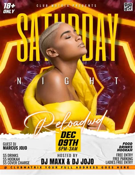 Saturday Night Reloaded Template Postermywall