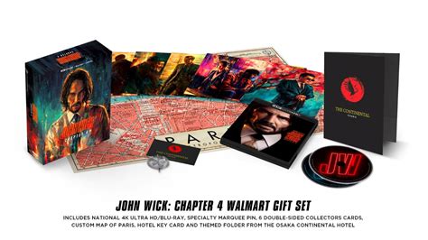 John Wick Chapter 4 4k Blu Ray Collectors T Set Limited Edition Walmart Exclusive