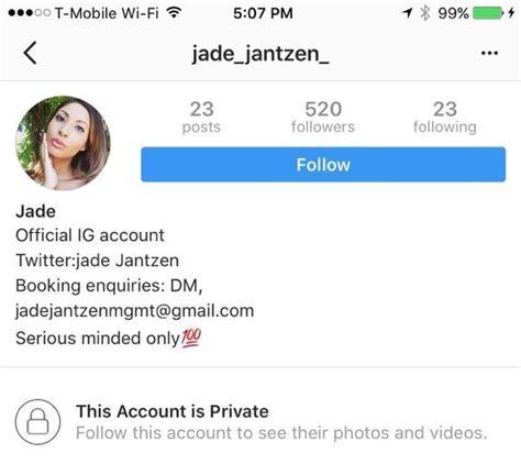 Tw Pornstars Jade Jantzen™ Twitter Just So All Of You Guys Know I Do Not Have An Instagram