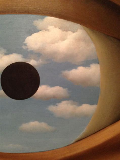The False Mirror Detail By René Magritte Museum Of Modern Art Nyc