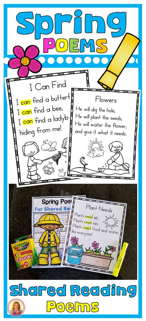 Spring Poems For Shared Reading Frogs Butterflies Chicks And More