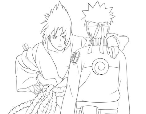 5 Coloring Pages With Naruto And Sasuke Naruto Hokage De Konoha