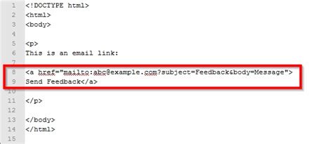 How To Create An Email Link Using Html Programming 3 Steps