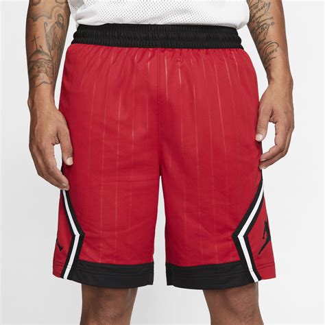 Nike Jordan Jumpman Diamond Basketball Shorts Gym Redblack Swish