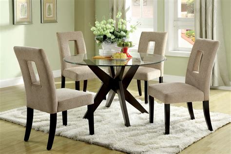 Check out these 20 modern dining table chairs design ideas and get inspired now! Round Tempered Glass Top Dining Table Set for Small Spaces | Minimalist Desk Design Ideas