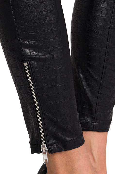 Blank Faux Leather Pants In Black Lyst