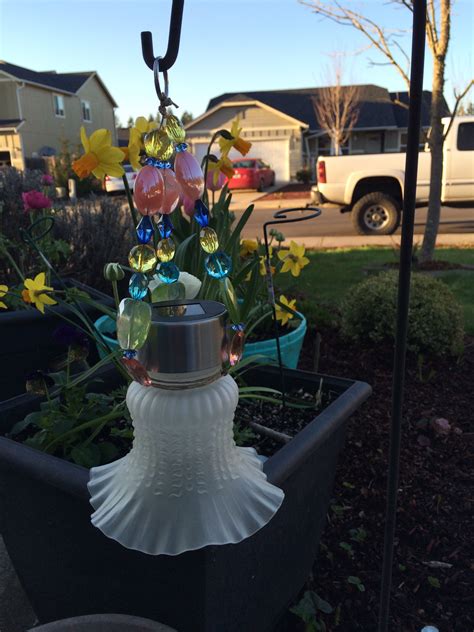 Ohoh blog for bob vila are your neighbors so close that it feels like you pract. Upcycled lamp shade solar light | Diy lamp shade, Diy lamp ...