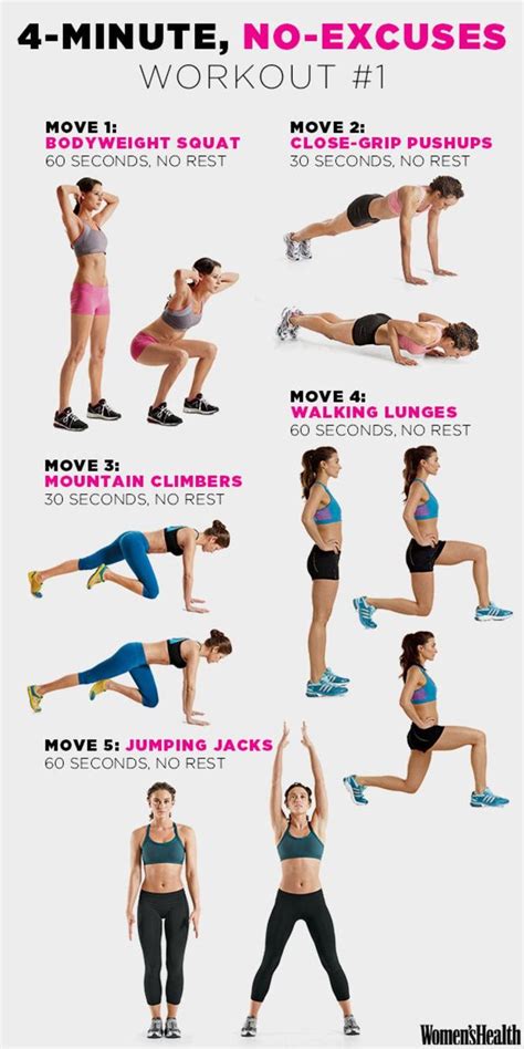 Fire Up Your Metabolism With These 4 Minute Workouts Morning Workout