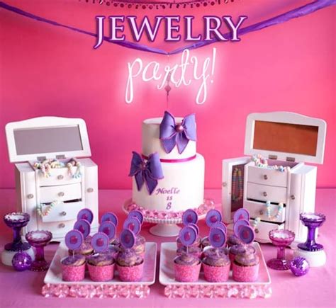 Cute Jewelry Themed 8th Birthday Party Pizzazzerie