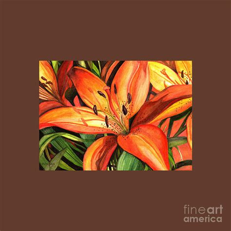 Tiger Lilies Drawing By Lucas S White Fine Art America