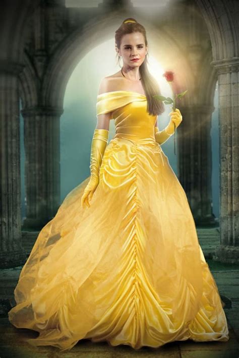 Yellow Emma Watson Off The Shoulder Ball Gown Prom Celebrity Dress Mov Hoprom