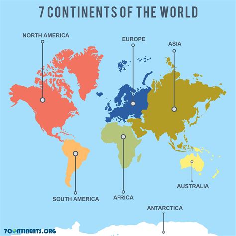10 Fresh Printable Map Of 7 Continents And 5 Oceans