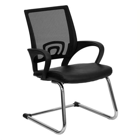 Black Leather Office Guest Chairs