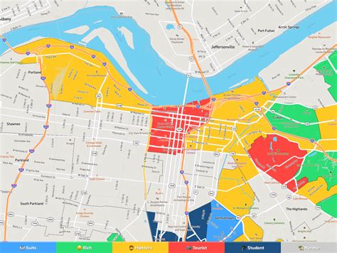 Louisville Neighborhood Map