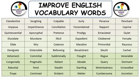 English Vocabulary Words Archives Vocabulary Point