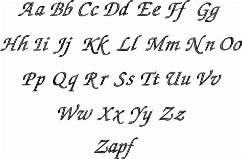 Zapf Font Text Gallery Jan De Luz Linens