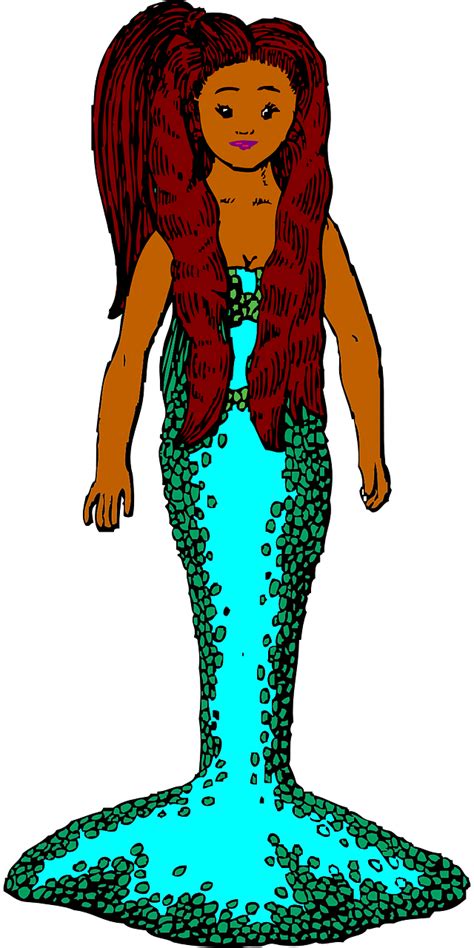 Download Mermaid Fish Redhead Royalty Free Vector Graphic Pixabay
