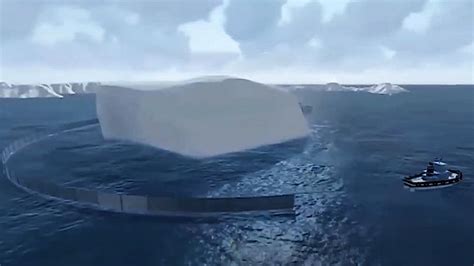 شاهد تفاصيل نقل جبل جليدي من القطب الجنوبي إلى الفجيرة أريبيان بزنس