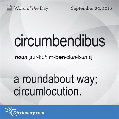 Todays Word Of The Day Is Circumbendibus Learn Its Definition