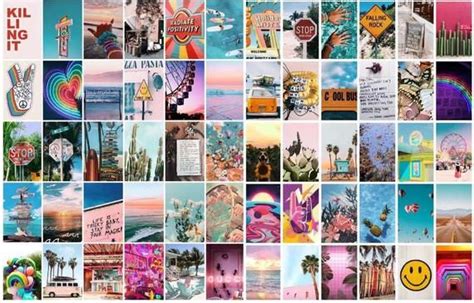 Digital 60pcs Dreamy Aesthetic Collage Kit Room Decor Etsy In 2021