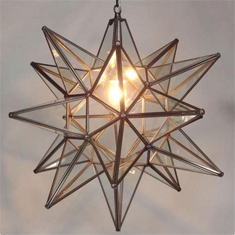 Moravian Star Light Lowes Moravian Clear Glass Star Light Lighting
