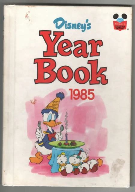 Donald Duck Disneys Year Book 1985 Vintage Groiler Wonderful World Of