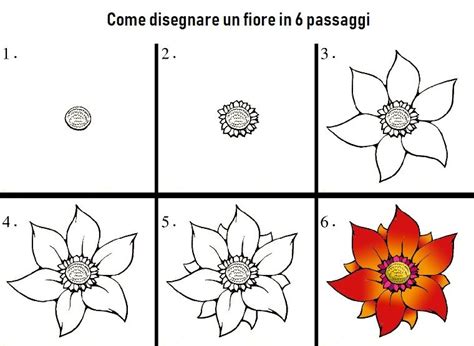 Per prima cosa, proviamo a disegnare fiori più facilmente. Disegni tridimensionali, tutorial per disegnare un fiore, fiore con petali arancioni | Schizzi ...