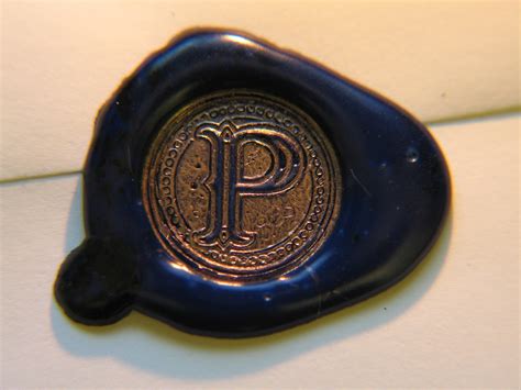 Sealing Wax Envelope With Blue Sealing Wax Stamped With Th Flickr