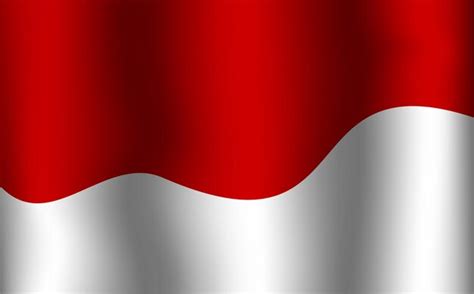 Premium Vector Indonesia Flag Realistic Wave Template Background Design