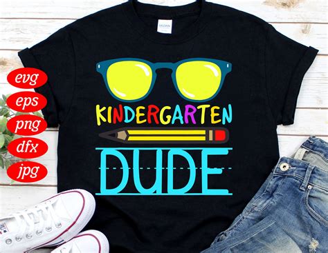 Kindergarten Dude Svg Kindergarten Boy Sunglasses Back To Etsy