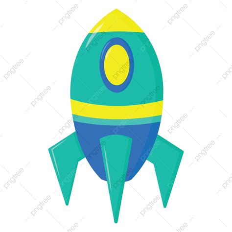 Rocket Illustration Clipart Transparent Png Hd A Blue Rocket Vector