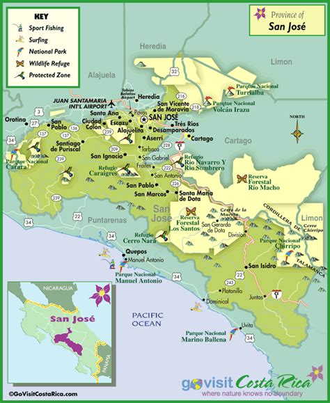 Our names are harold, kattya, josé daniel and melissa and our dogs sussy and cala that. San Jose Region Map, Costa Rica - Go Visit Costa Rica