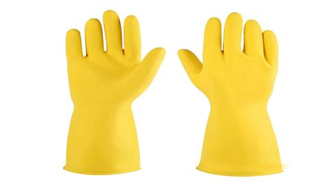 Unisex Rubber Flock Lining Household Hand Gloves Size Medium At Rs Pair In New Delhi