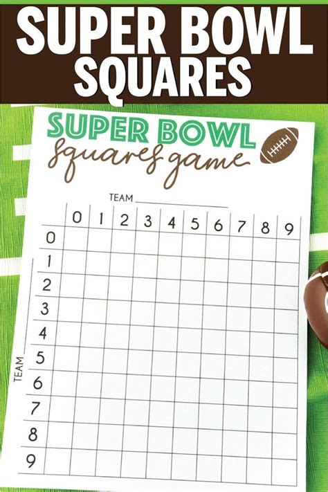 Printable Super Bowl Squares Free Printable Calendars At A Glance