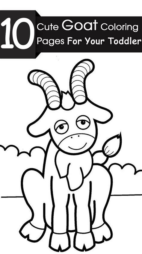 Cute Goat Coloring Pages at GetColorings.com | Free printable colorings