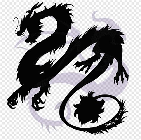 China Chinese Dragon Silhouette Art Oriental Dragon World Png PNGEgg