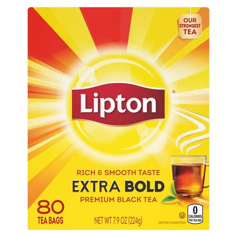 Lipton Extra Bold Black Tea Tea Bags 80 Ct