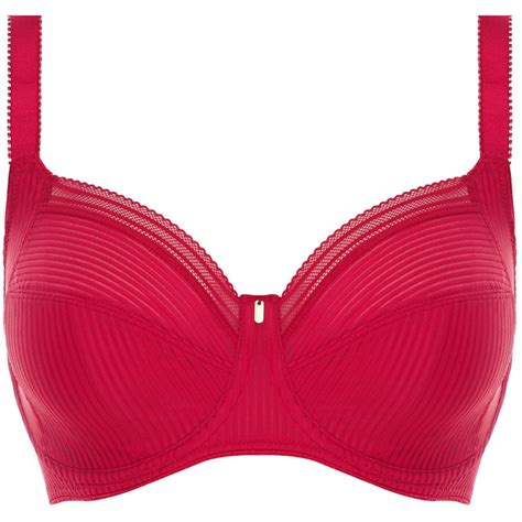 fantasie fusion bra full coverage side support red fl3091red poinsettia uk