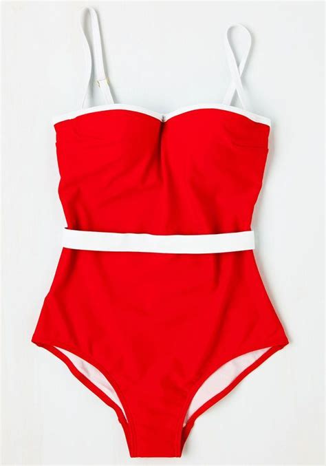 Sea And Be Seen One Piece Swimsuit Mod Retro Vintage Bathing Suits