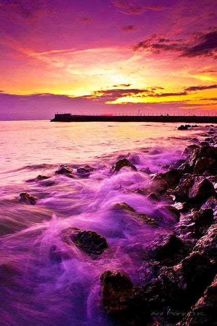 47 Purple Sunrise And Sunset Ideas Scenery Purple Sunset