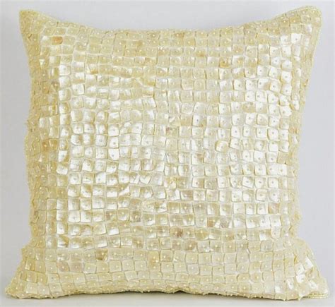 Mother Of Pearl Accent Pillows Nautical Luxuries