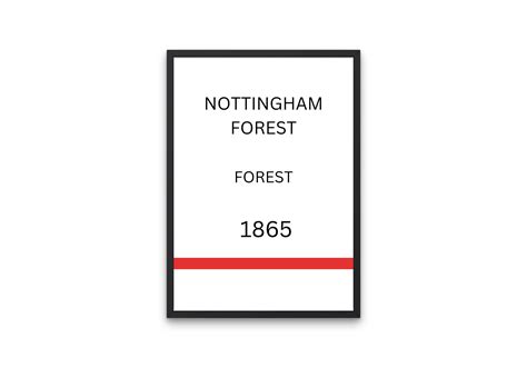 printable nottingham forest poster nottingham forest fc etsy