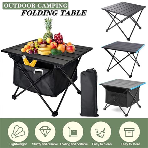 Ultralight Camping Folding Table Aluminum Outdoor Portable Foldable Tables For Garden Picnic Bbq